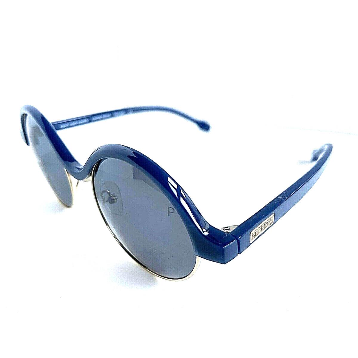 Polarized Gianfranco Ferre Gff 1S98 005 Round Blue Men`s Women`s Sunglasses