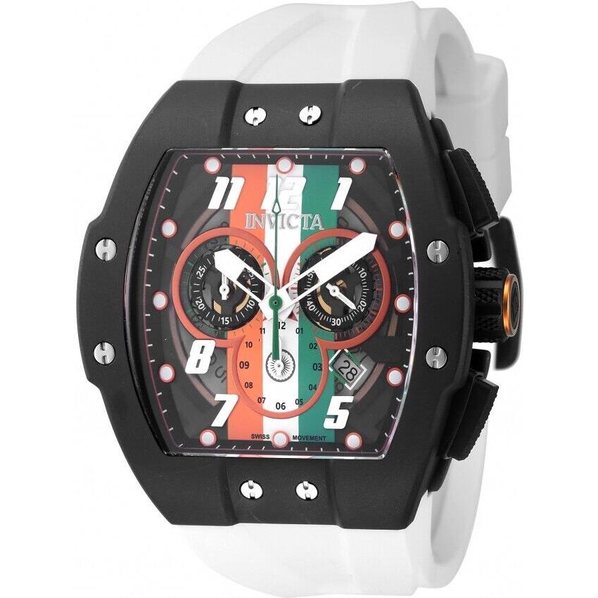 Invicta Racing Chronograph Quartz Black Titanium Men`s Watch 47574