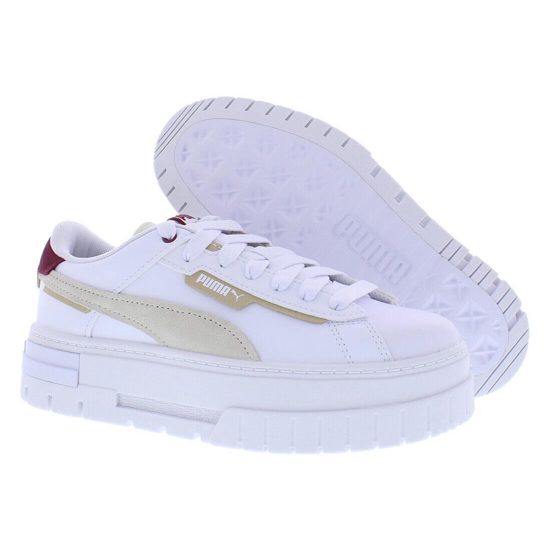 Puma Mayze Crashed Womens Shoes - Puma White/Sugared Almond, Main: White