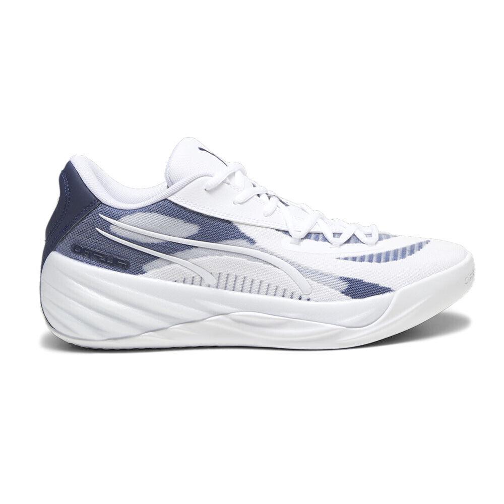 Puma Allpro Nitro Team Basketball Mens White Sneakers Athletic Shoes 37908103 - White