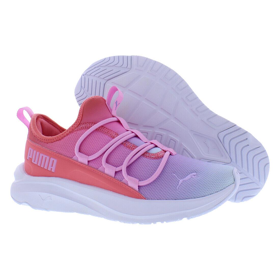 Puma Softride One4All Sunset Sky GS Girls Shoes - Pink/Purple, Main: Pink