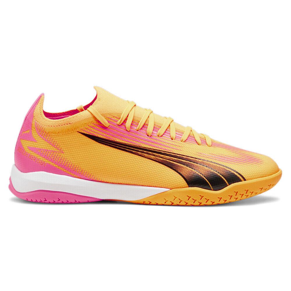 Puma Ultra Match Indoor Soccer Mens Orange Sneakers Athletic Shoes 10775803 - Orange