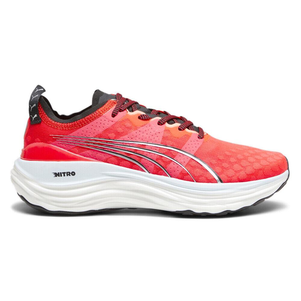 Puma Foreverrun Nitro Running Womens Red Sneakers Athletic Shoes 37775809 - Red