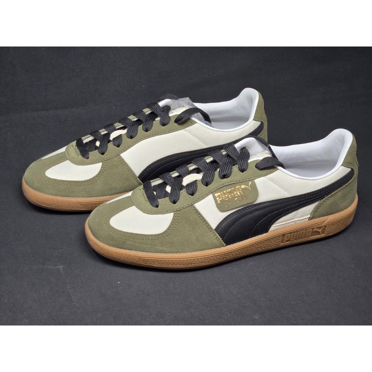 Puma Palermo OG Mens Sizes Sugared Almond Black Olive White Shoes 383011 12