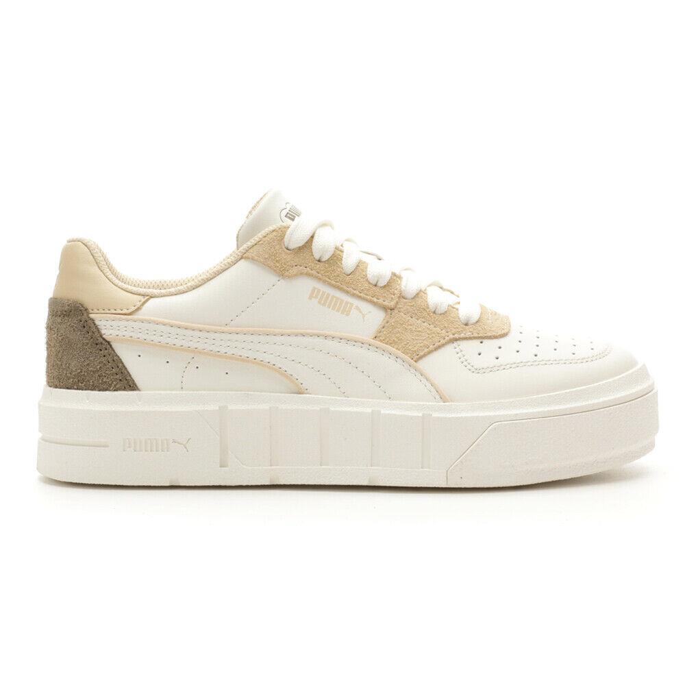 Puma Cali Court Fall Tones Platform Womens Off White Sneakers Casual Shoes 3964 - Off White