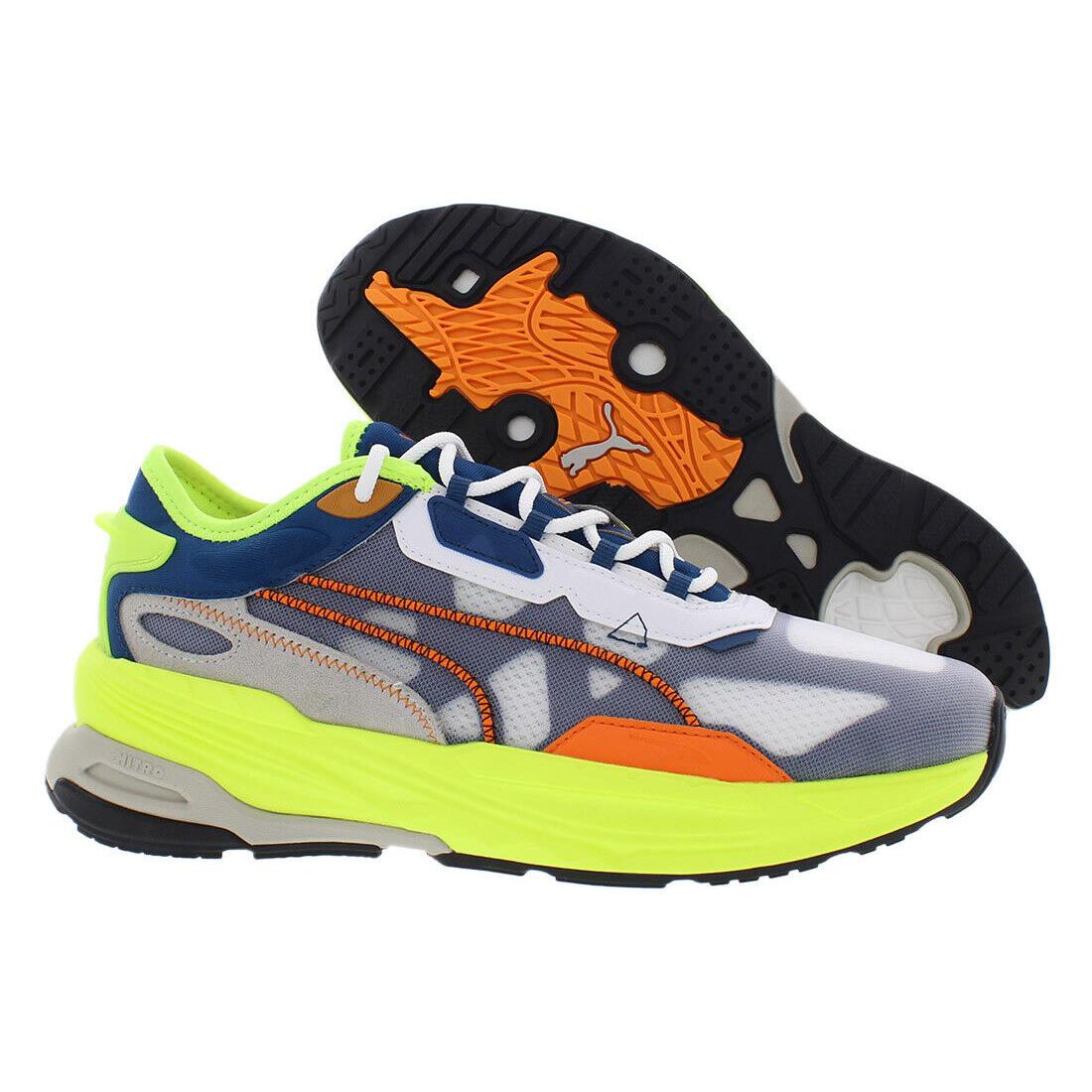 Puma Extent Nitro Adv Mens Shoes - White/Sail Blue/Volt, Main: Multi-colored