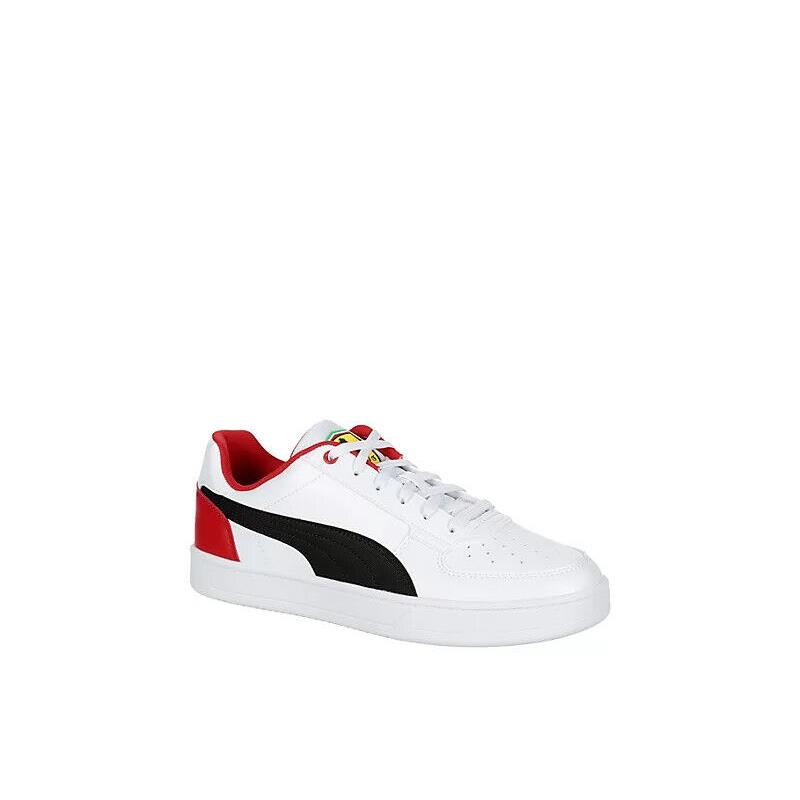 Puma Mens Ferrari Logo Design Caven 2.0 Casual Walking Sneaker Shoes White