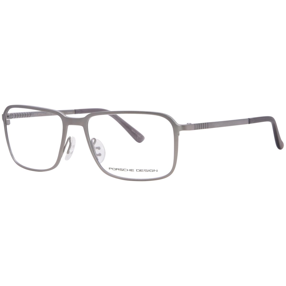 Porsche Design Men`s Eyeglasses P8293 P/8293 Full Rim Optical Frame 55mm Silver