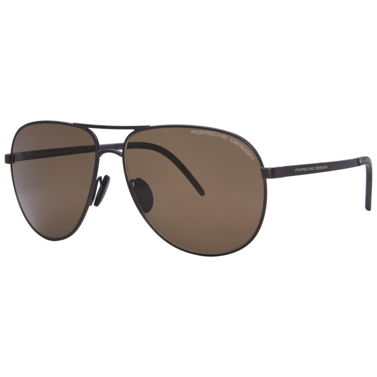 Porsche Design P8651 P/8651 C Brown Pilot Sunglasses 63mm