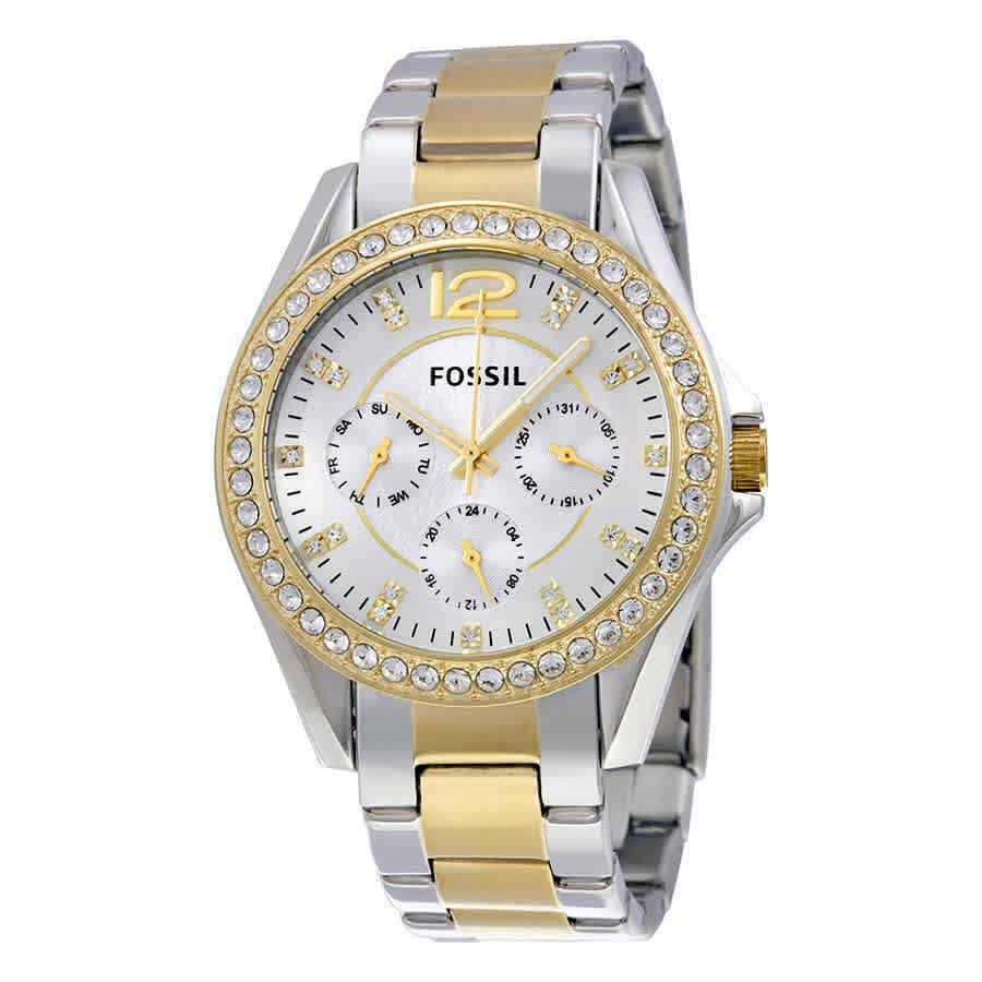 Fossil Riley Multi-function Two-tone Ladies Watch ES3204