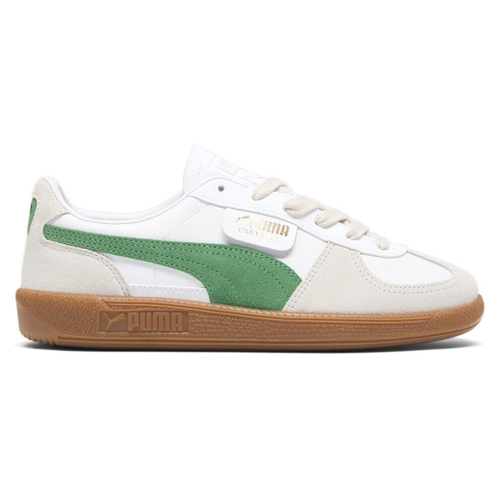 Puma Palermo Leather Lace Up Womens Size 11 M Sneakers Casual Shoes 39764707 - Green, Grey, White