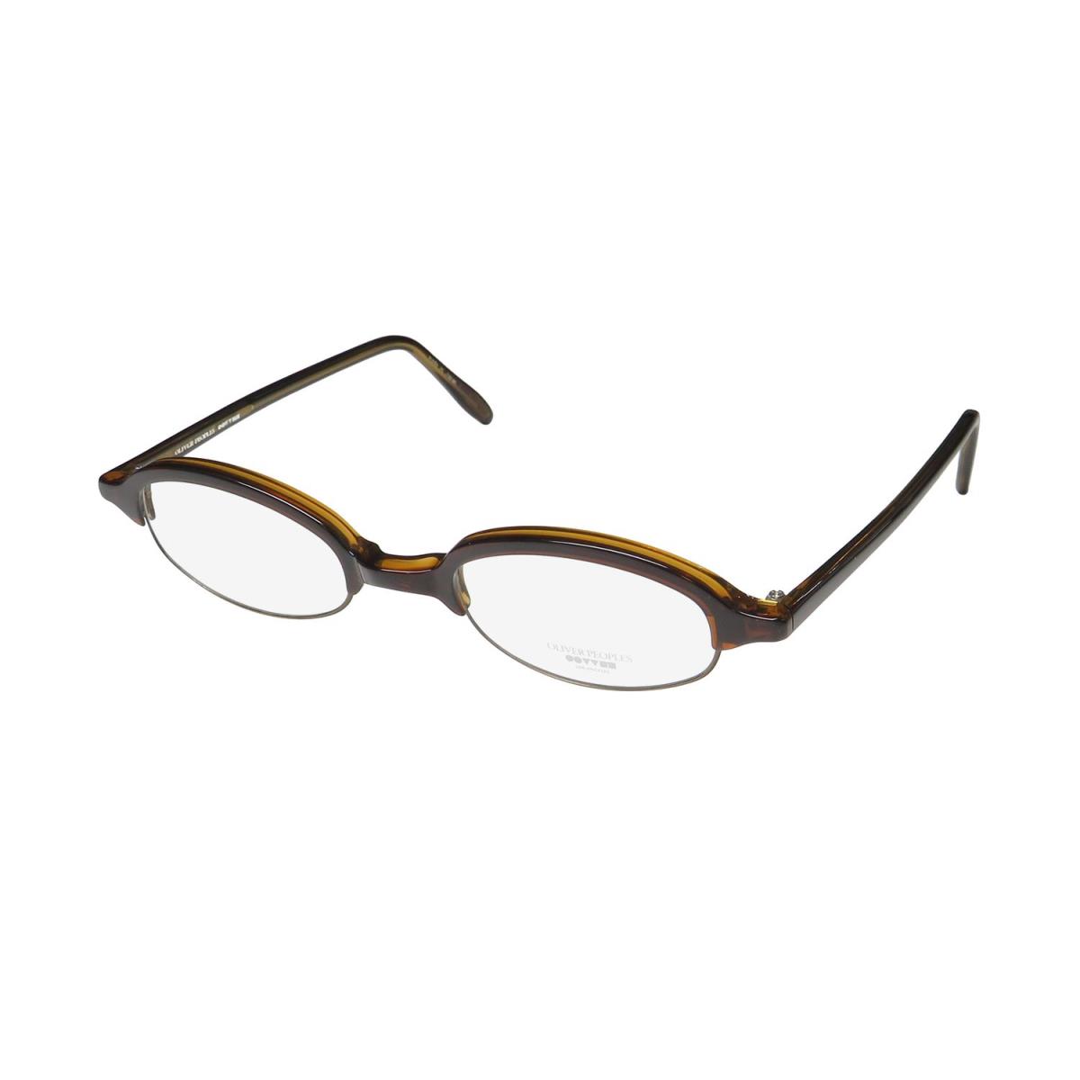 Oliver Peoples OP-608 Avant-garde Design Hip Eyeglass Frame/eyewear/glasses Dark Brown