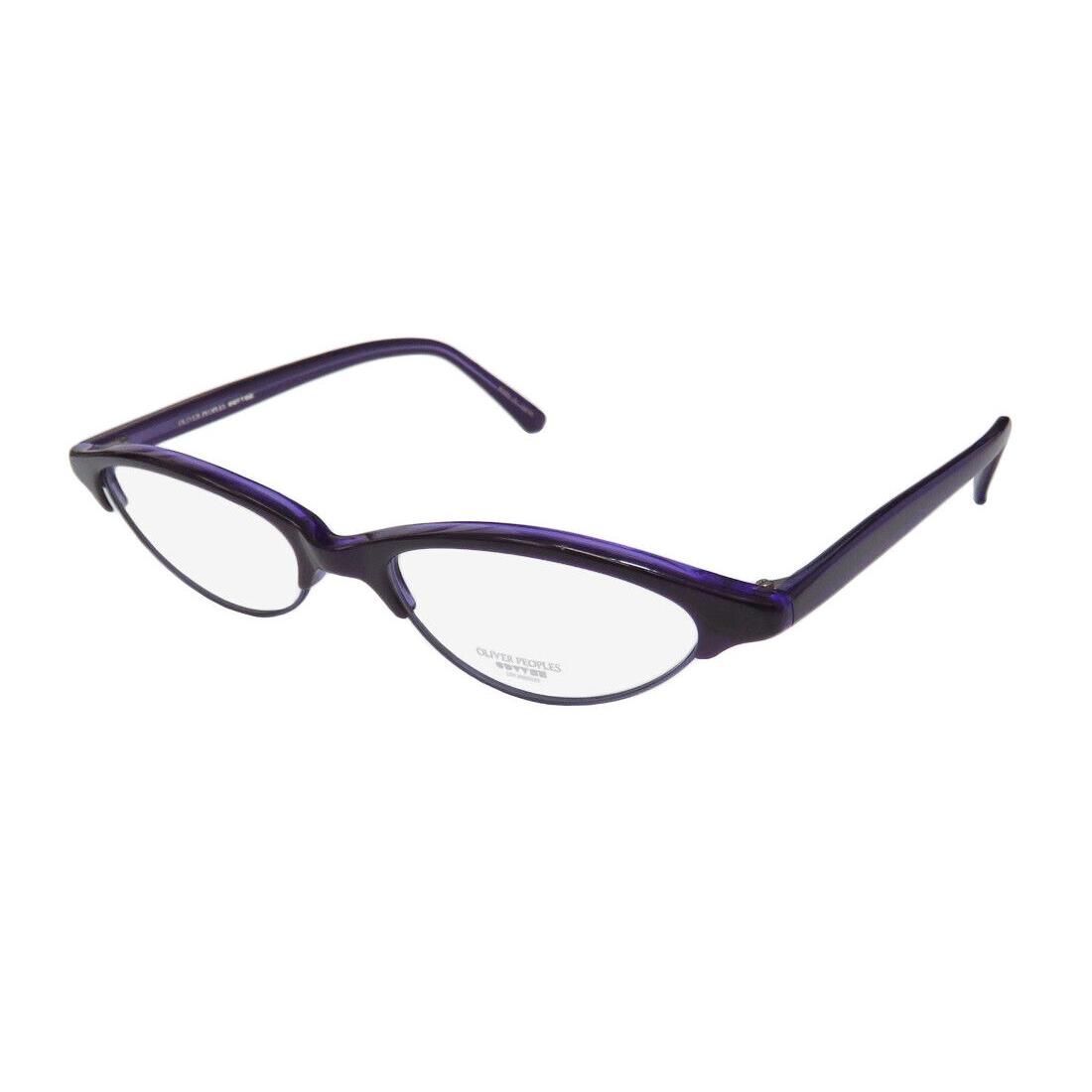 Oliver Peoples OP-609 Glasses 51-17-143 Cat Eye Full-rim Womens Japan Purple