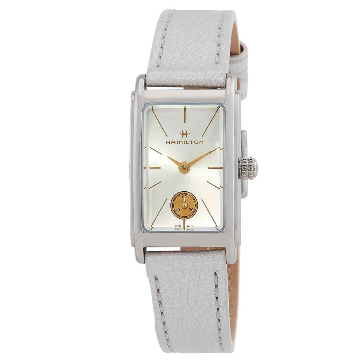 Hamilton American Classic Ardmore Quartz Silver Dial Ladies Watch H11221850 - Dial: Silver, Band: Silver, Bezel: Silver