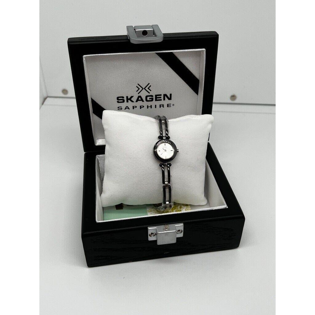 Skagen Ladies Bracelet Watch Sapphire Stainless Steel SP6SGMXC