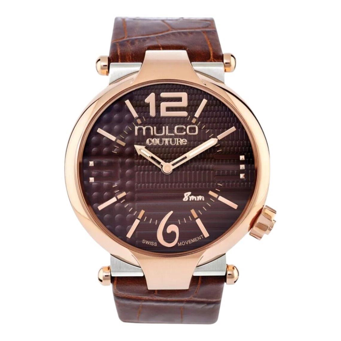 Mulco Couture MW5-3183-033 Watch with Brown Leather Strap