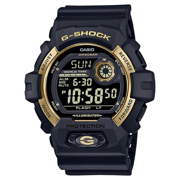 Casio G-shock Dynamic Designed Basic Black Gold Ion Plating G-8900GB-1