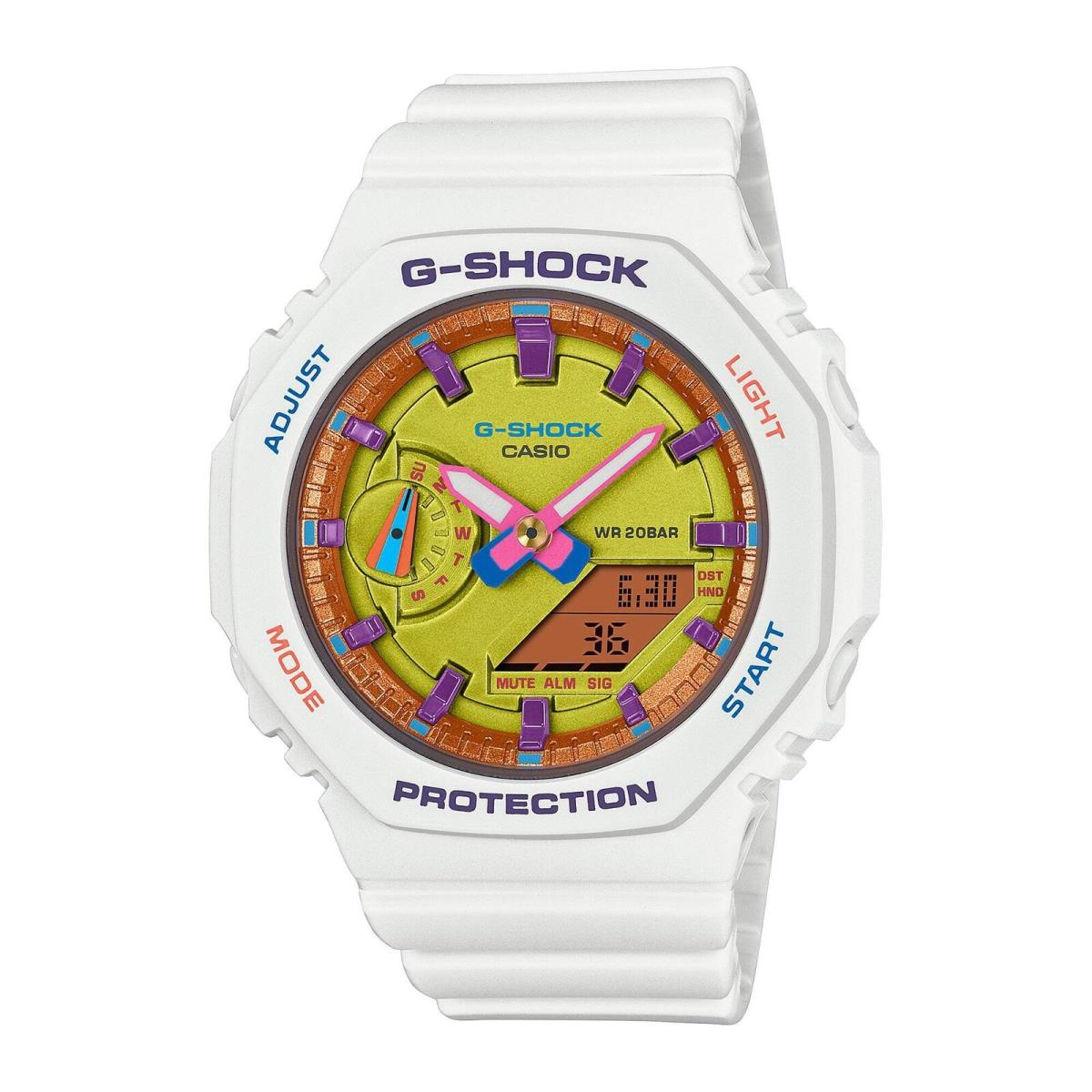 Casio G-shock GMA-S2100BS-7A Casioak Mini Vibrant White A/d Watch