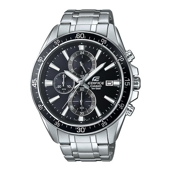 Casio Edifice 1-Second Stopwatch Date Neobrite Stainless Steel Band EFR-546D-1A