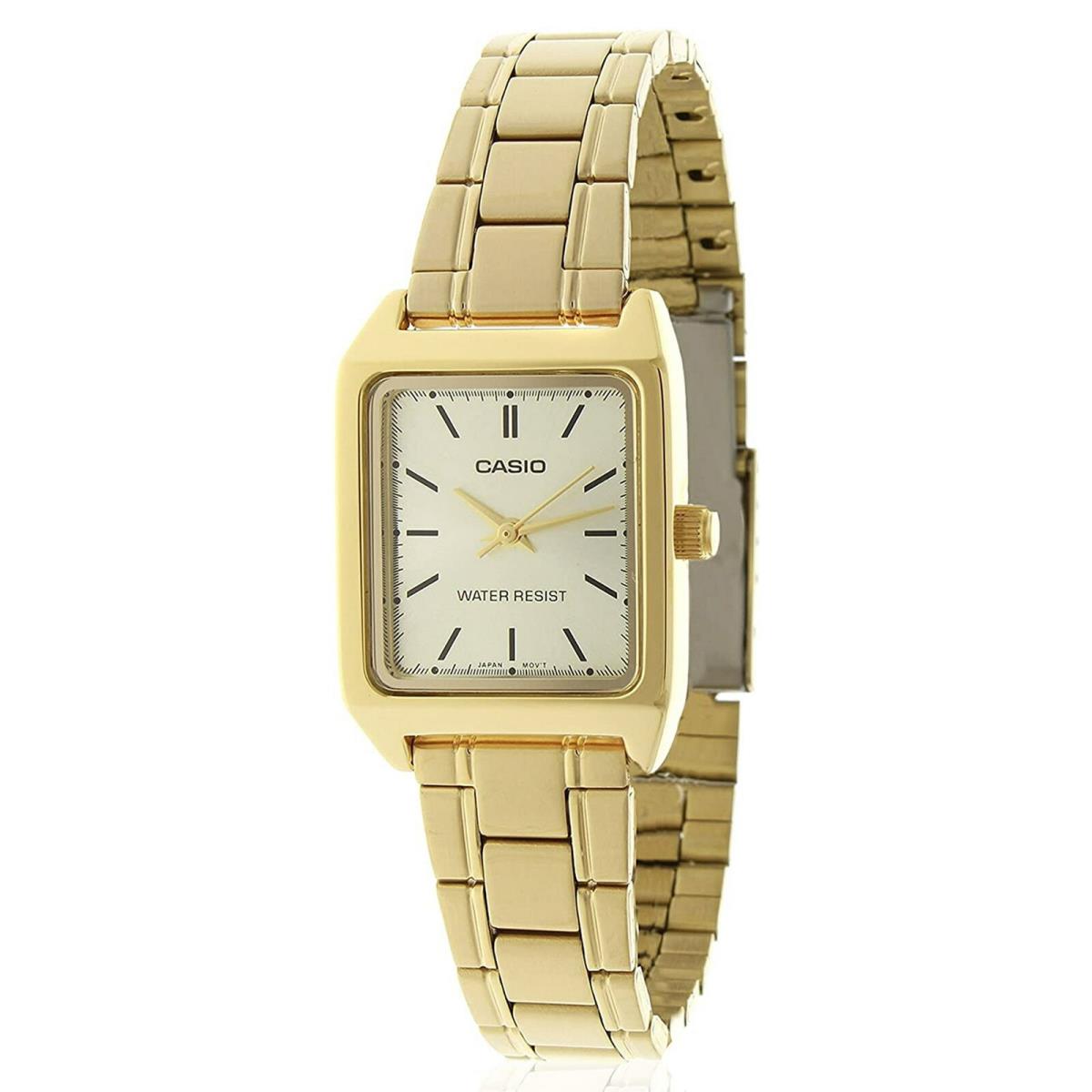 Casio LTP-V007G-9E Analog Quartz Gold Tone Stainless Steel Band Ladies` Watch