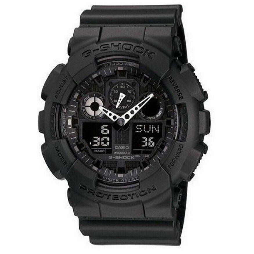 Casio G-shock GA100-1A1 Classic XL Black White Analog-digital Watch GA100-1A1