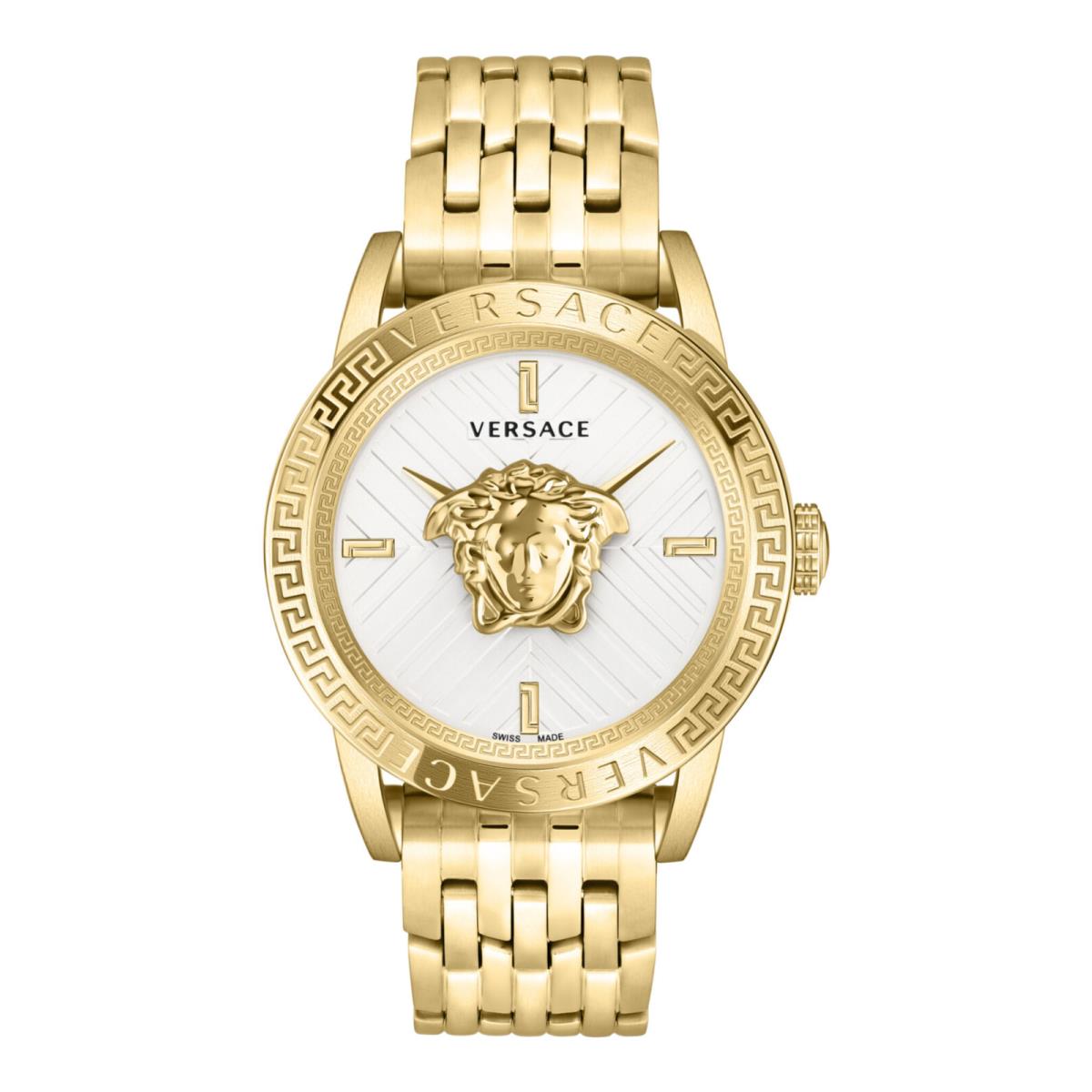 Versace Mens Gold 43mm Bracelet Fashion Watch