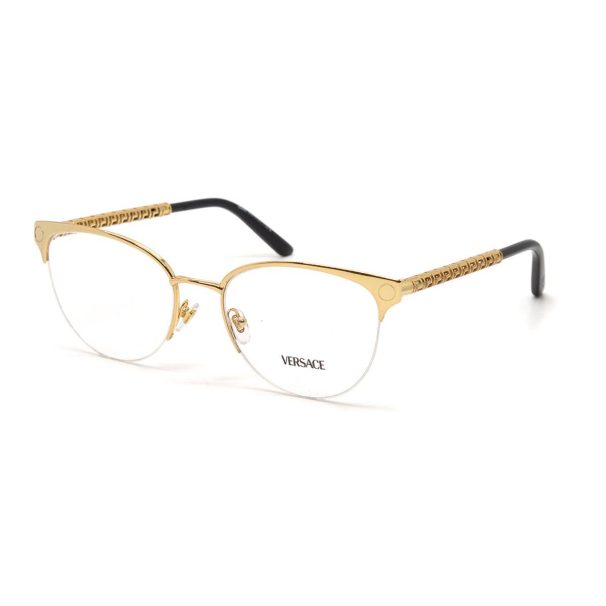 Versace Eyeglasses Mod. 1297 1002 53-18 140 Semi-rimless Gold Frames