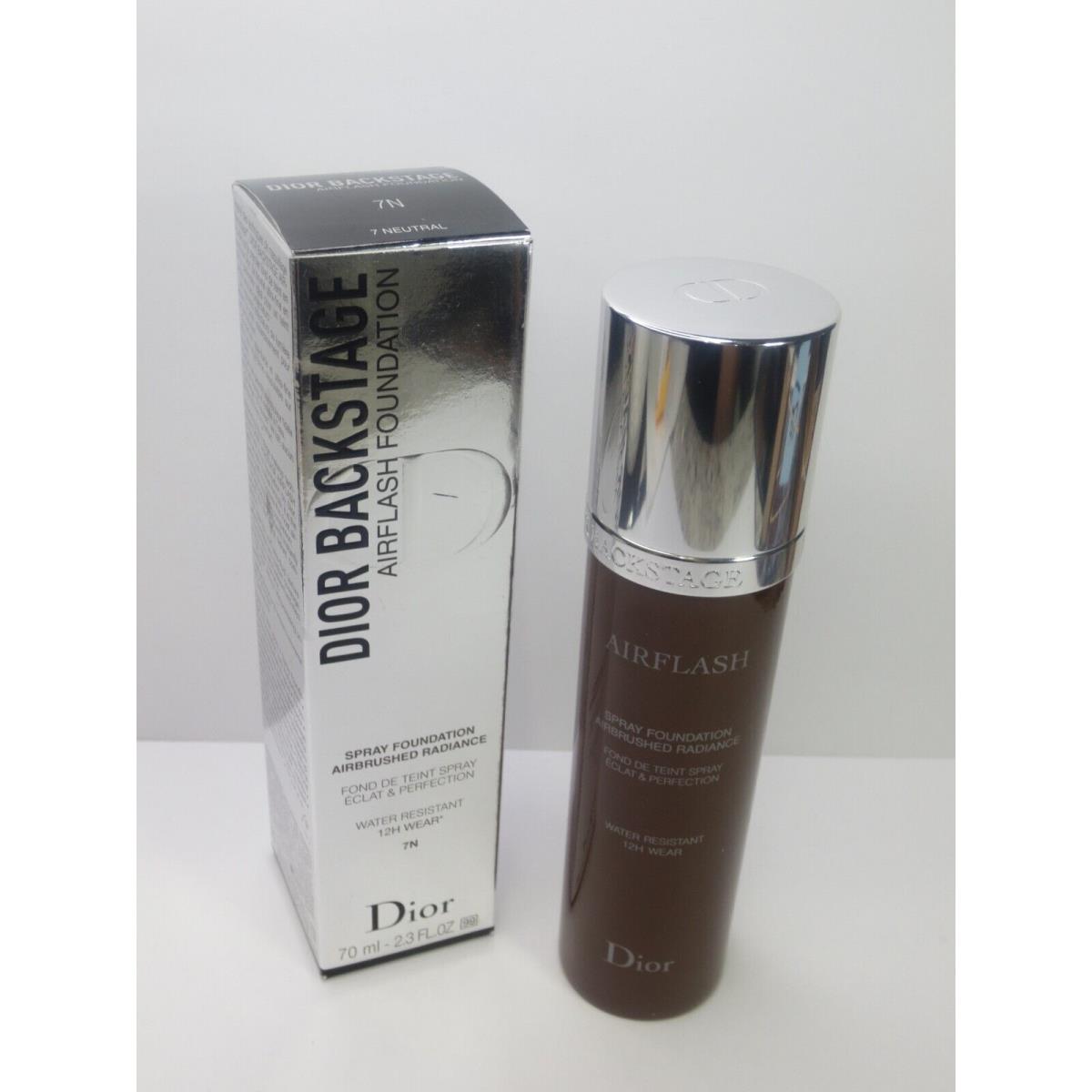 Christian Dior Backstage Airflash Spray Foundation 7N Neutral 2.3 OZ Boxed