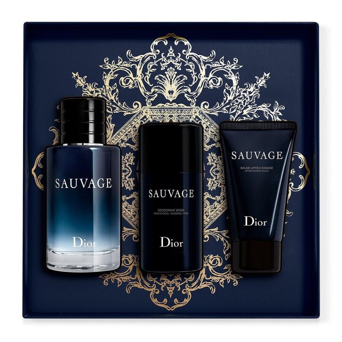 Dior Sauvage Eau de Toilette 3 Piece Gift Set For Men