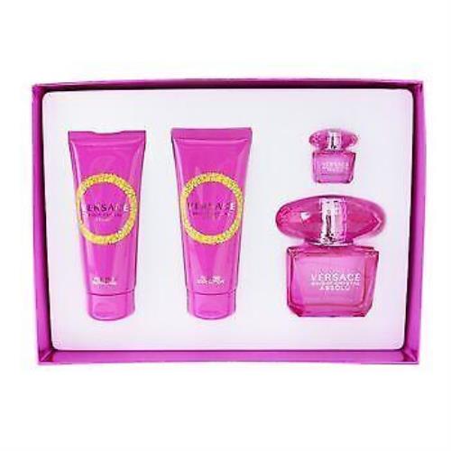 Versace Bright Crystal Absolu Coffret with Lotion and Shower Gel