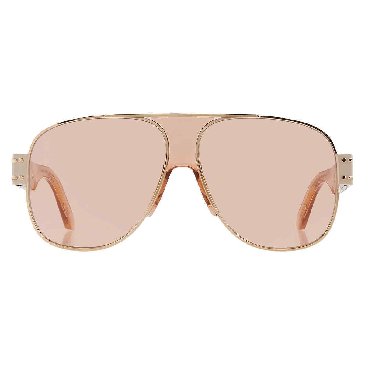 Dior Pink Pilot Ladies Sunglasses Diordignature A3U CD40071U 10Y 61