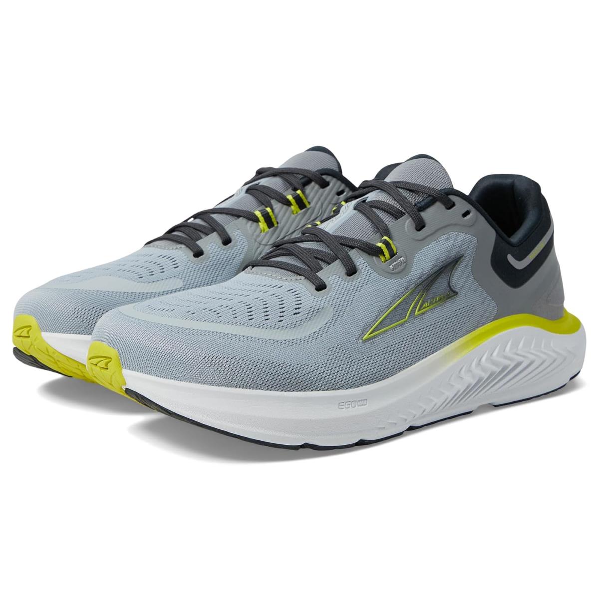 Man`s Sneakers Athletic Shoes Altra Paradigm 7 Gray/Lime