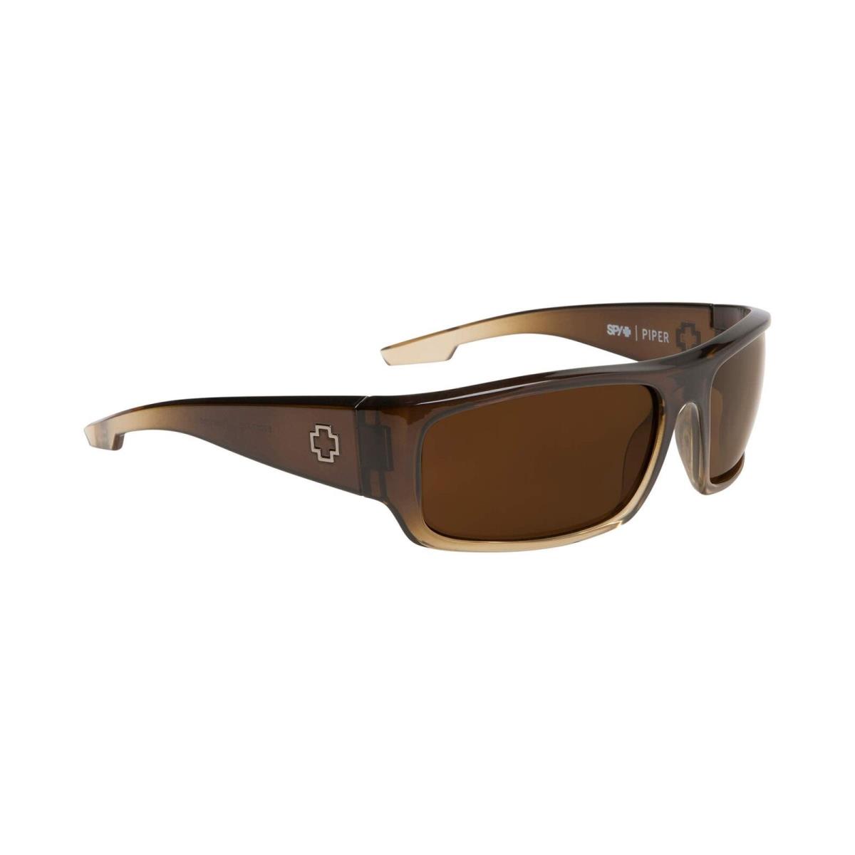 Spy Optics Optic Piper Rectangular Wrap Sunglasses Color and Contrast Enhancing Lenses