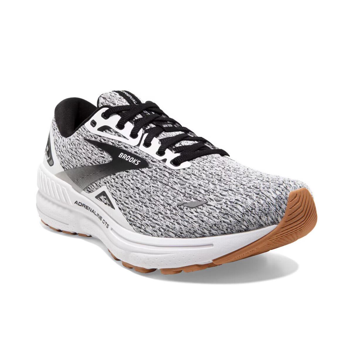 Mens Brooks Adrenaline Gts 23 Grey Mesh Running Shoes - Gray