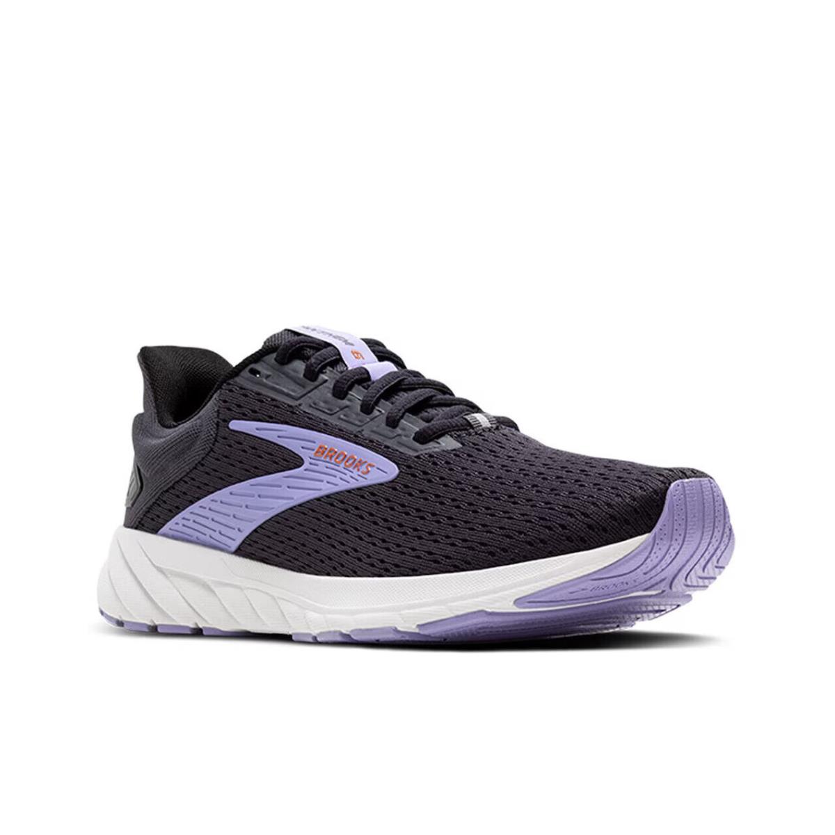 Womens Brooks Anthem 6 Black Purple Mesh Running Shoes