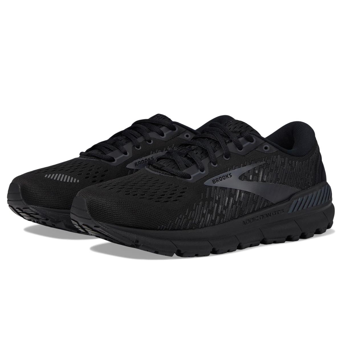 Man`s Sneakers Athletic Shoes Brooks Addiction Gts 15 - Black/Black/Ebony