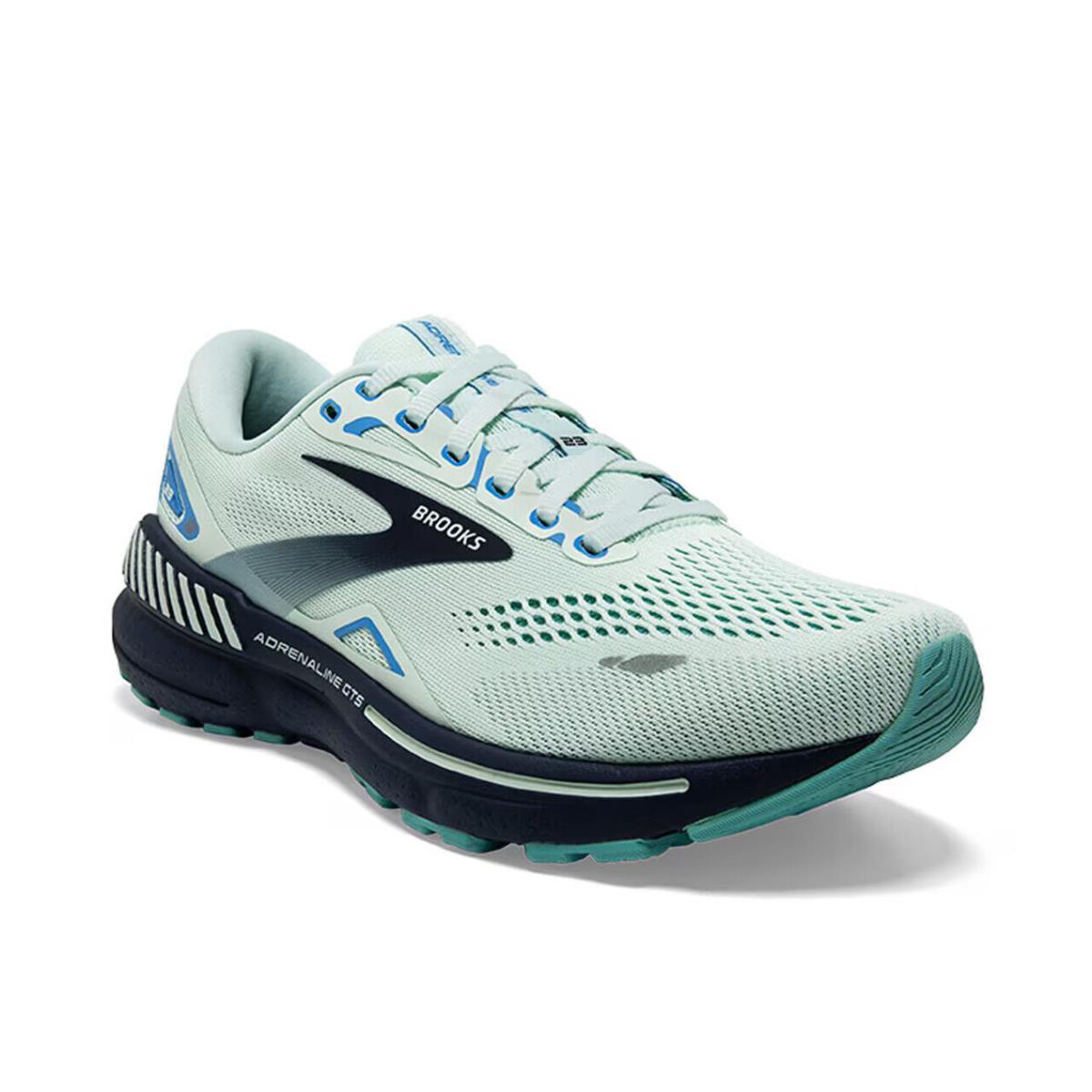 Womens Brooks Adrenaline Gts 23 Light Blue Mesh Running Shoes