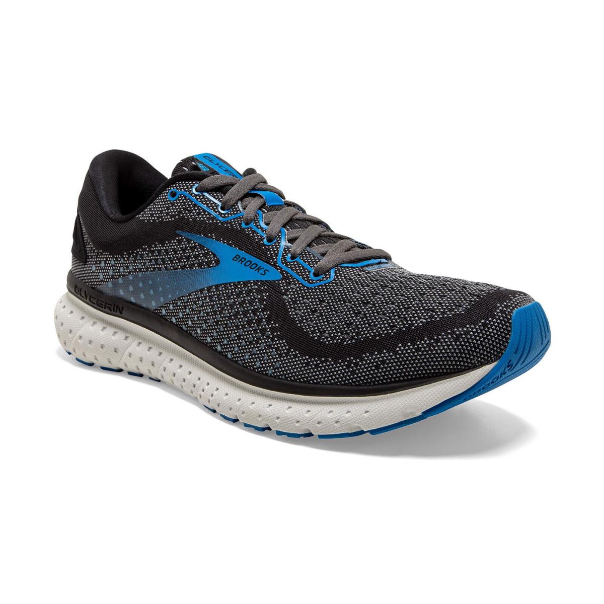 Brooks Men`s Glycerin 18 Running Shoe 1103291D064 Black/ebony/blue Size 8.5 D