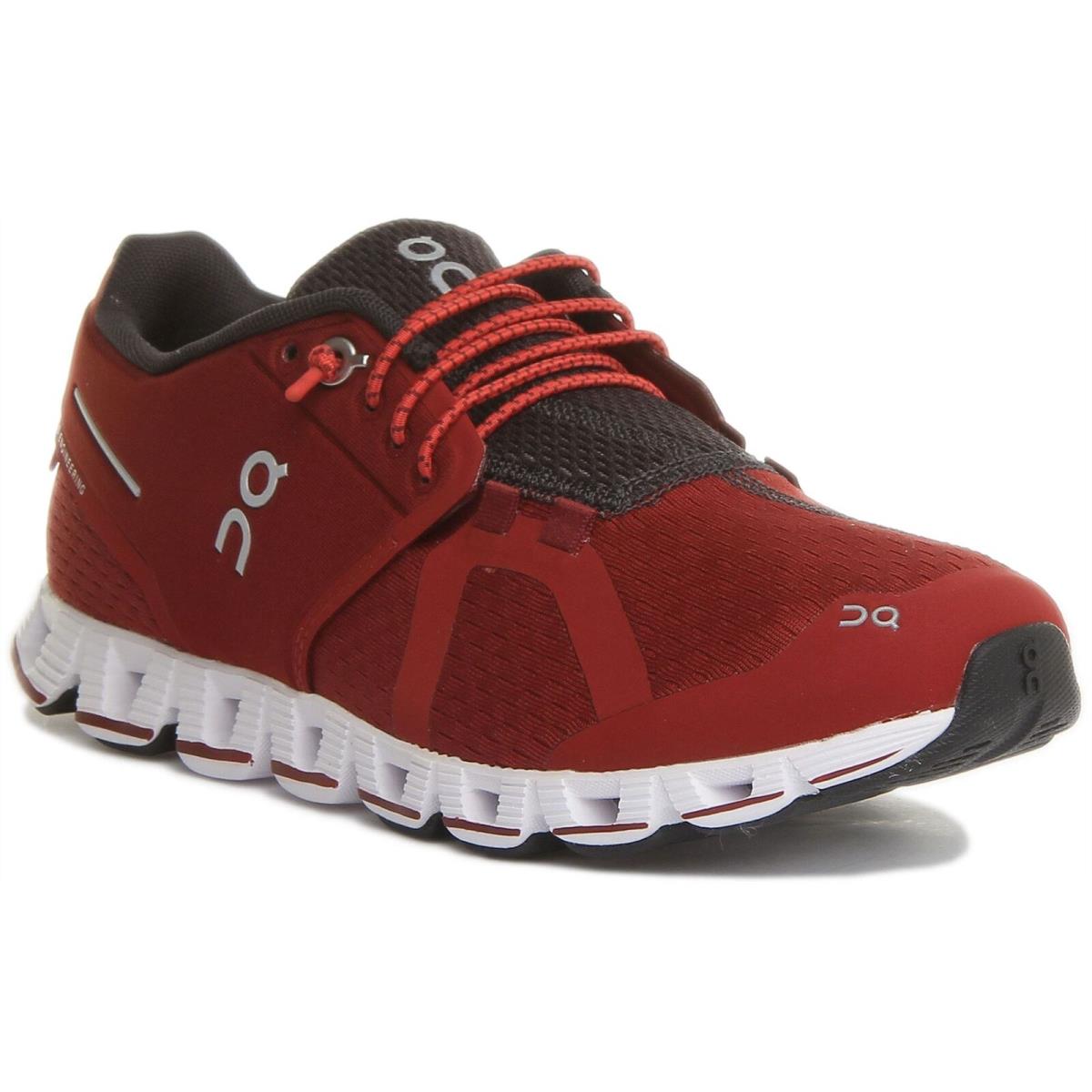 On Running Womens The Cloud Lace Up Running Shoes In Maroon UK Size 3 - 8 - MAROON