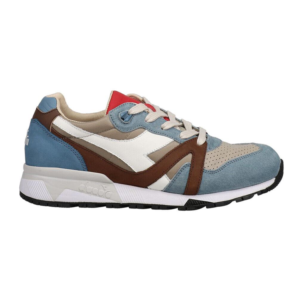 Diadora N9000 H Ita Lace Up Mens Blue Brown Grey Sneakers Casual Shoes 172782