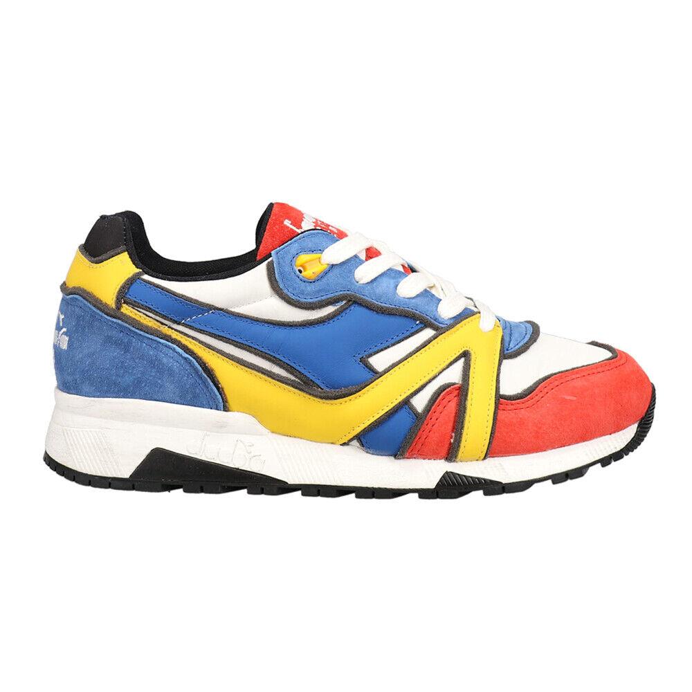 Diadora N9000 Dessau Lace Up Mens Blue Orange Yellow Sneakers Casual Shoes 17