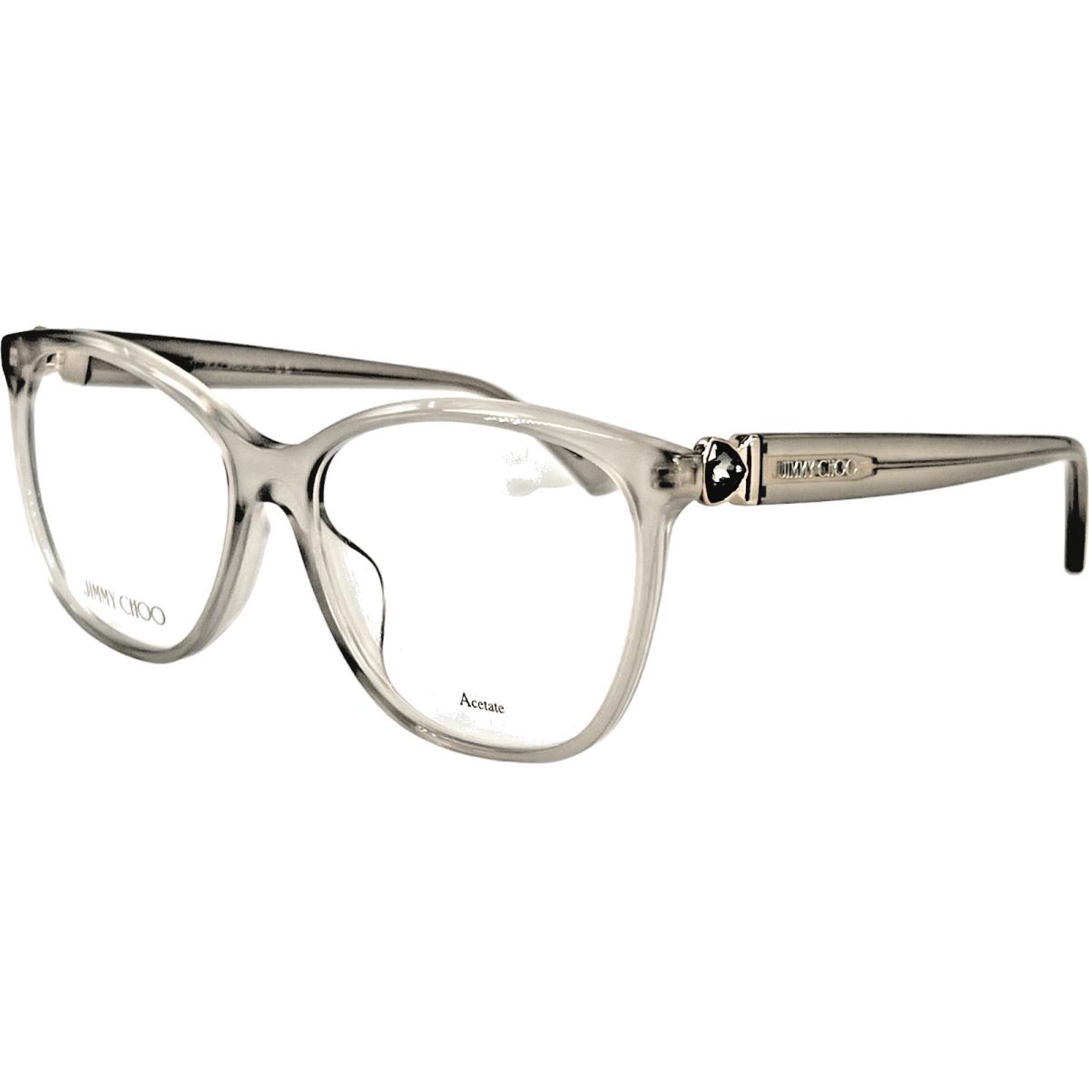 Jimmy Choo JC318G Womens Plastic Eyeglass Frame KB7 Grey 54-15 Italy w Case