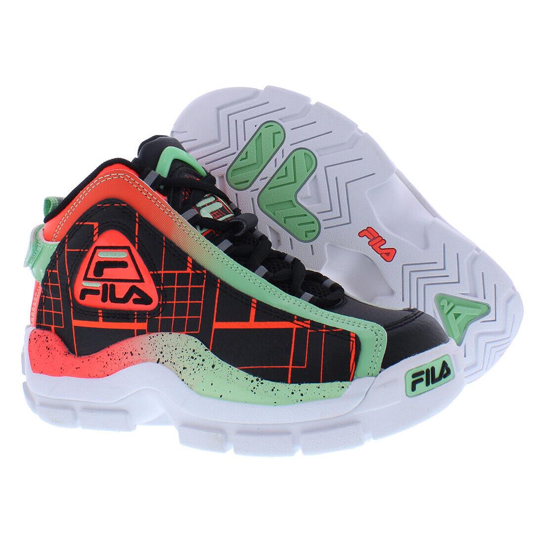 Fila Grant Hill 2 Girls Shoes - Black/Green/Red, Main: Multi-Colored