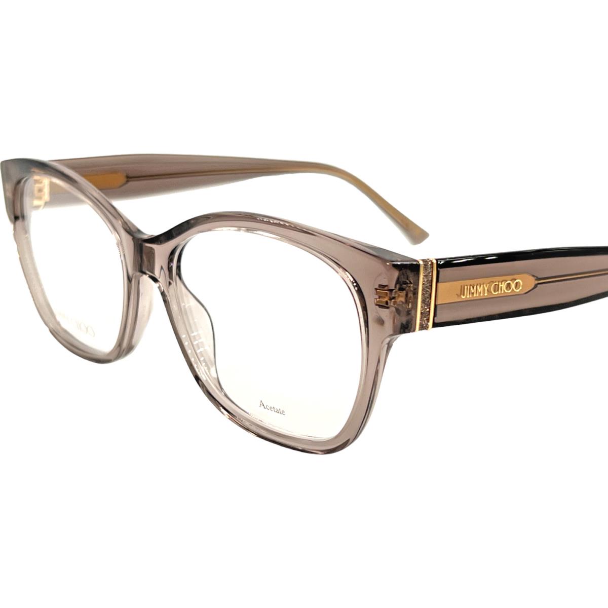 Jimmy Choo JC371 Womens Plastic Eyeglass Frame KB7 Grey 53-16 w JC Case Italy