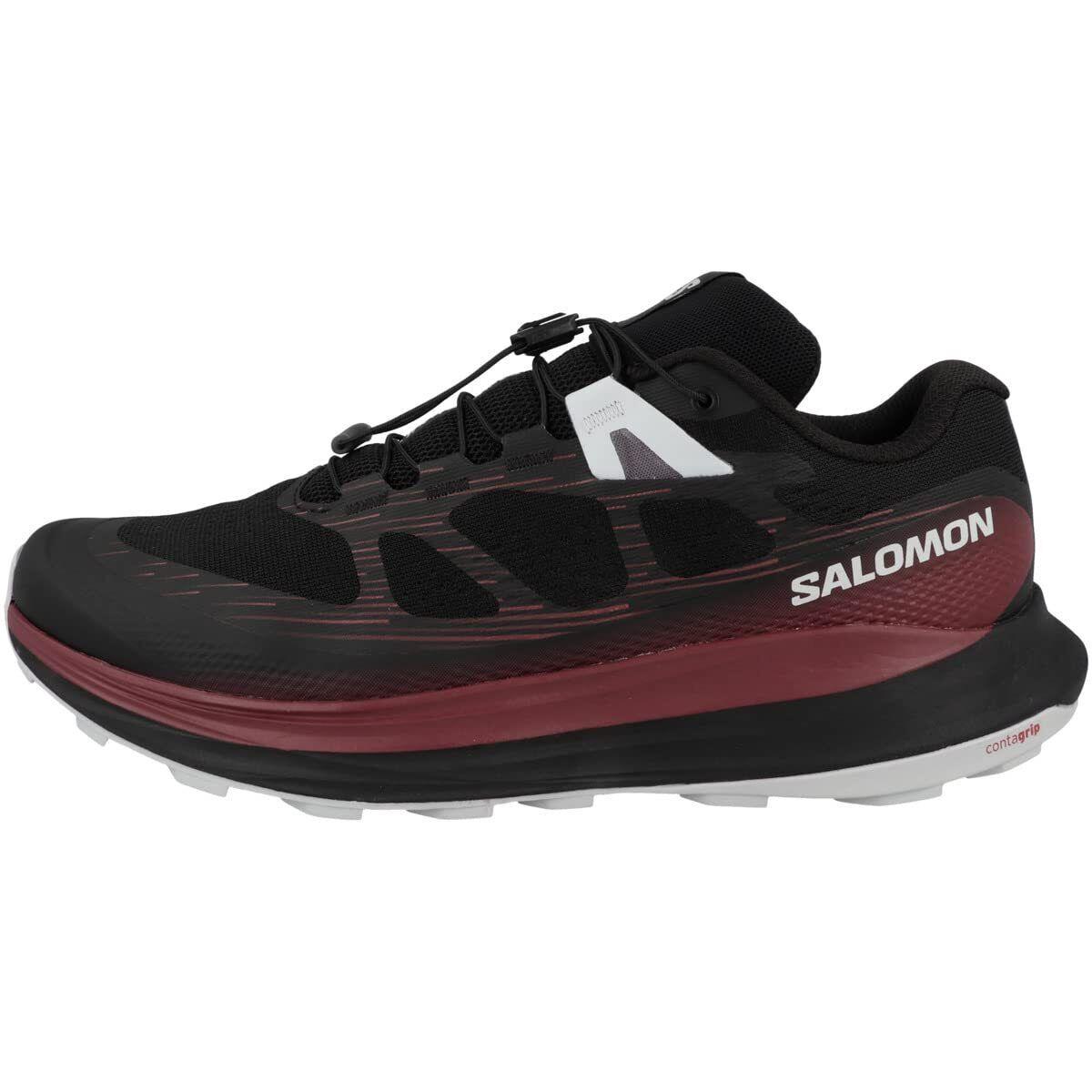 Salomon Men`s Ultra Glide 2 Running Shoes Black/biking Red 10.5 D Medium US - Black/Biking Red/Pearl Blue, Manufacturer: Black/Biking Red/Pearl Blue