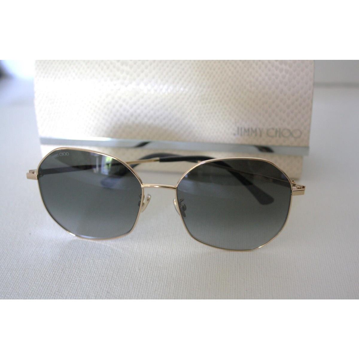 Jimmy Choo Gold Gray Gradient Frame 58mm Lens Sunglasses Astra/f/sk