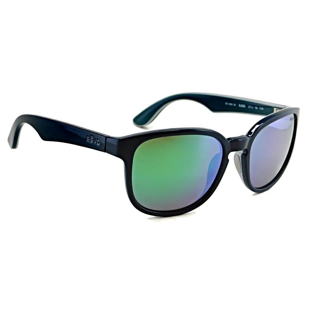 Revo Kash Sunglasses RE1028 05 Navy Dark Blue / Polarized Green Water Lens