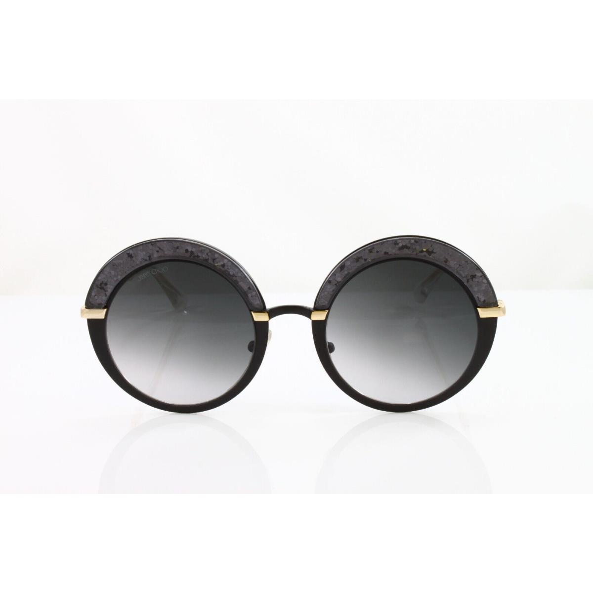 Jimmy Choo Sunglasses Women`s Round Gotha/s Thp Semi Matte Black 50mm Grey Lens