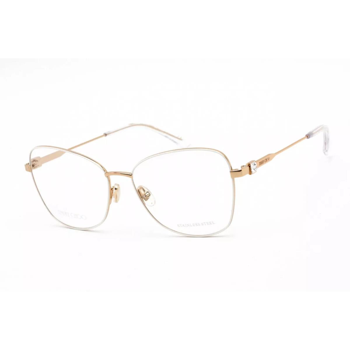 Jimmy Choo Eyeglasses JC304 Oijs 56mm Ivory Gold / Demo Lens