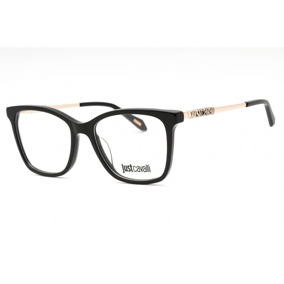 Just Cavalli Women`s Eyeglasses Black Plastic Cat Eye Full Rim Frame VJC007 0700